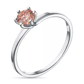 Помолвочное кольцо из белого золота э0912кц07200219_pink