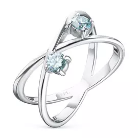 Кольцо из белого золота э0912кц07211007_blue