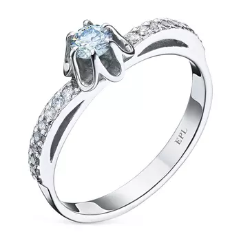Кольцо из белого золота э0912кц08136600_blue