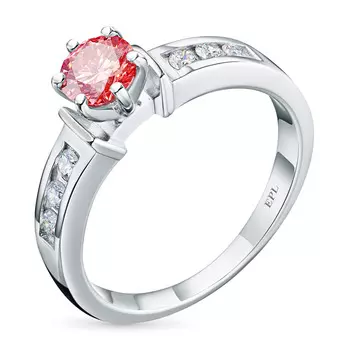 Кольцо из белого золота э0912кц08151700_pink