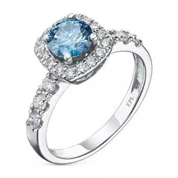 Кольцо из белого золота э0912кц08167300_blue