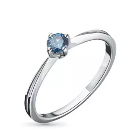 Кольцо из белого золота с бриллиантом э0912кц08190410