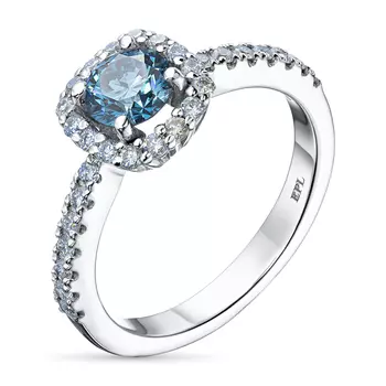 Кольцо из белого золота э0912кц08191300_blue