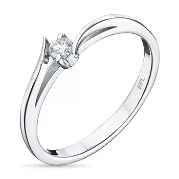 Кольцо из белого золота э0912кц09091700_white