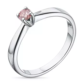 Кольцо из белого золота э0912кц09152800_pink