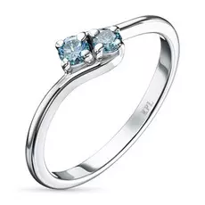Кольцо из белого золота э0912кц09183400_blue