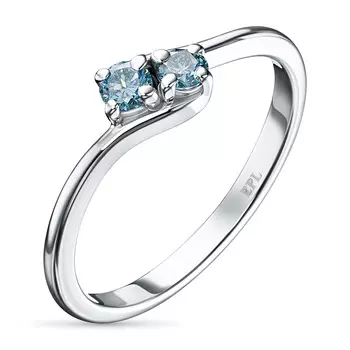 Кольцо из белого золота э0912кц09183400_blue