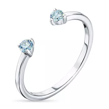 Кольцо из белого золота э0912кц09190350_blue