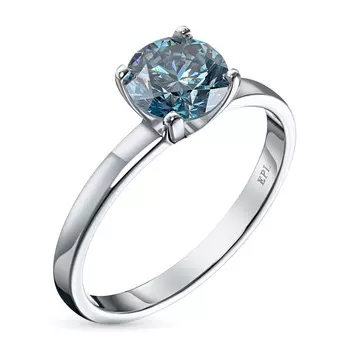 Кольцо из белого золота э0912кц10161700_blue