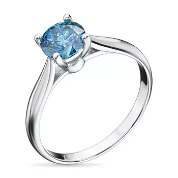 Помолвочное кольцо из белого золота э0912кц10173100_blue