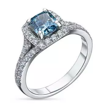 Кольцо из белого золота э0912кц10174800_blue
