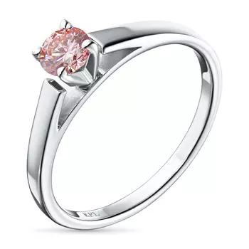 Помолвочное кольцо из белого золота э0912кц10210204_pink