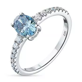Кольцо из белого золота э0912кц10220004_blue
