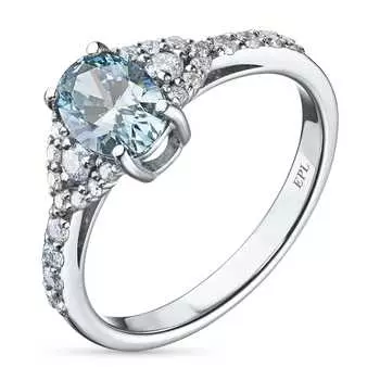 Кольцо из белого золота э0912кц10220012_blue