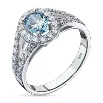 Кольцо из белого золота э0912кц10220013_blue