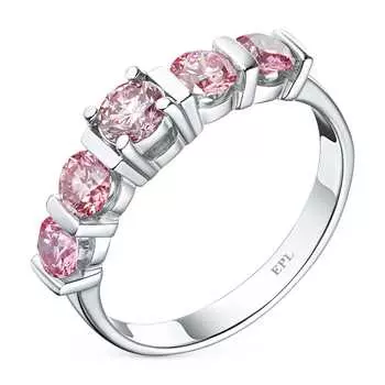Кольцо из белого золота э0912кц11081100_pink
