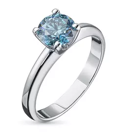 Кольцо из белого золота э0912кц11102400_blue