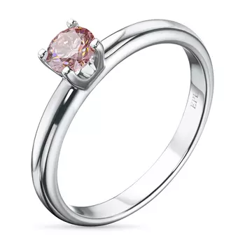 Кольцо из белого золота э0912кц11102400_pink