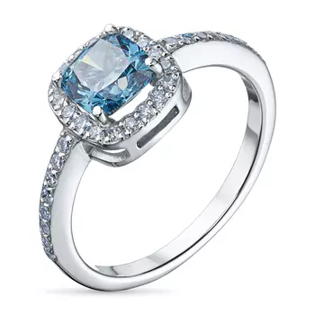 Кольцо из белого золота э0912кц11210002_blue