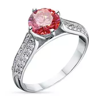Кольцо из белого золота э0912кц11210652_pink