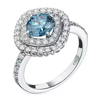 Кольцо из белого золота э0912кц11210655_blue