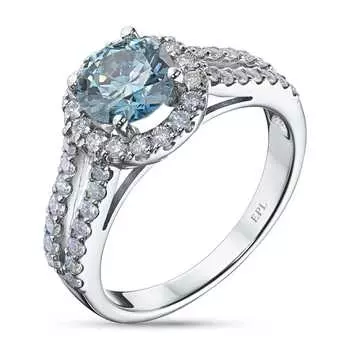 Кольцо из белого золота э0912кц11210704_blue