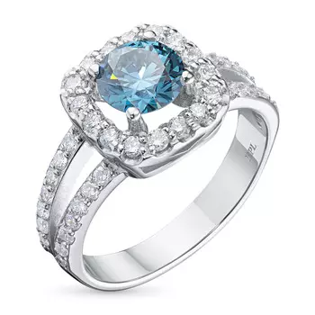 Кольцо из белого золота э0912кц11210955_blue