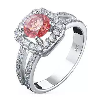 Кольцо из белого золота э0912кц11210955_pink