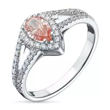 Кольцо из белого золота э0912кц11220009_pink