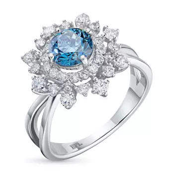 Кольцо из белого золота э0912кц12210359_blue