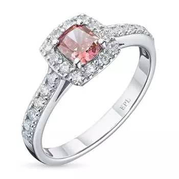 Кольцо из белого золота э0912кц12210610_pink