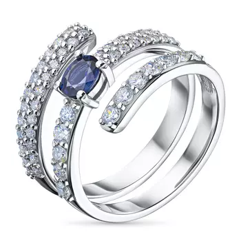 Кольцо из белого золота э4002кц07240381