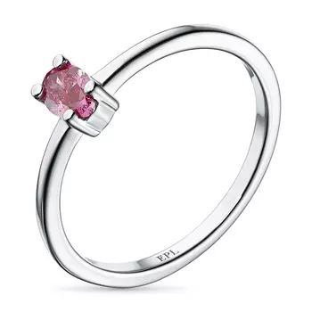 Классическое кольцо из белого золота э4012кц03220462_pink