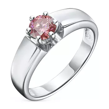 Кольцо из белого золота э4012кц04082400_pink