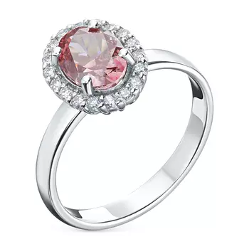 Кольцо из белого золота э4012кц04210463_pink