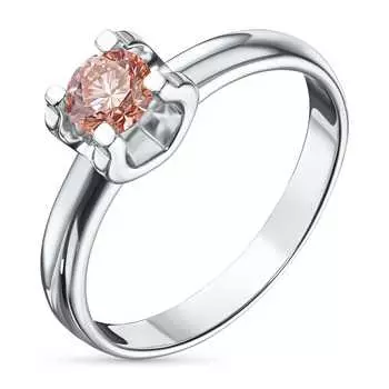 Кольцо из белого золота э4012кц06200855_pink