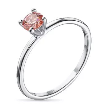 Кольцо из белого золота э4012кц07200355_pink