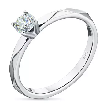 Помолвочное кольцо из белого золота э4012кц08220859_white