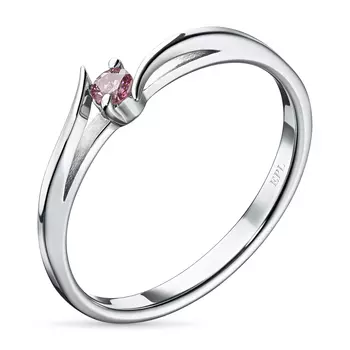 Кольцо из белого золота э4012кц09091700_pink
