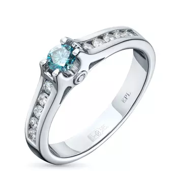 Кольцо из белого золота э4012кц09183300_blue