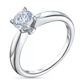 Помолвочное кольцо из белого золота э4012кц09210855_white