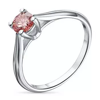 Кольцо из белого золота э4012кц10173100_pink