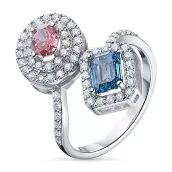 Кольцо из белого золота э4012кц12220306_blue