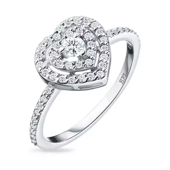 Кольцо из белого золота э4712кц03181700