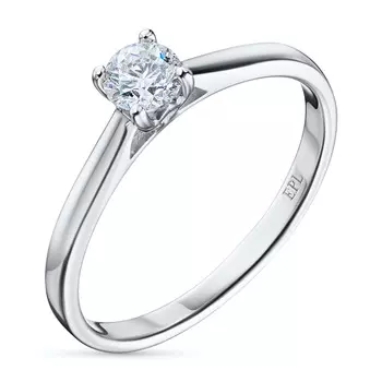 Помолвочное кольцо из белого золота э4712кц05210201