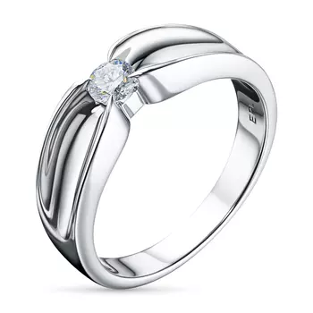 Помолвочное кольцо из белого золота э4712кц07120500_white