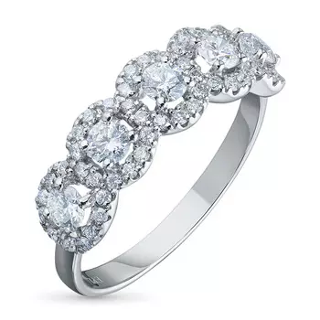 Кольцо из белого золота э4712кц09181000