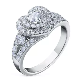 Кольцо из белого золота с бриллиантами э0901кц03195800