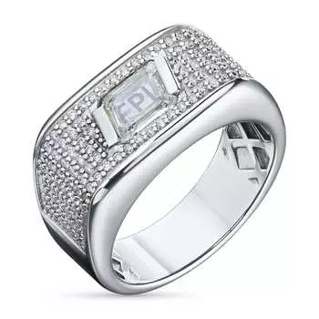 Кольцо из белого золота с бриллиантами э0901кц06220614