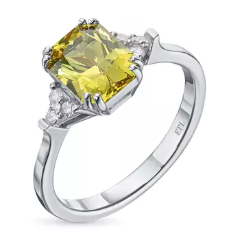 Кольцо из белого золота с бриллиантами э0937кц01220469